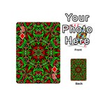 Christmas Kaleidoscope Pattern Playing Cards 54 (Mini)  Front - Diamond3