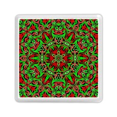 Christmas Kaleidoscope Pattern Memory Card Reader (square)  by Nexatart