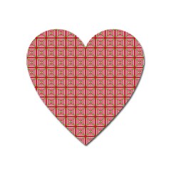 Christmas Paper Wrapping Pattern Heart Magnet by Nexatart