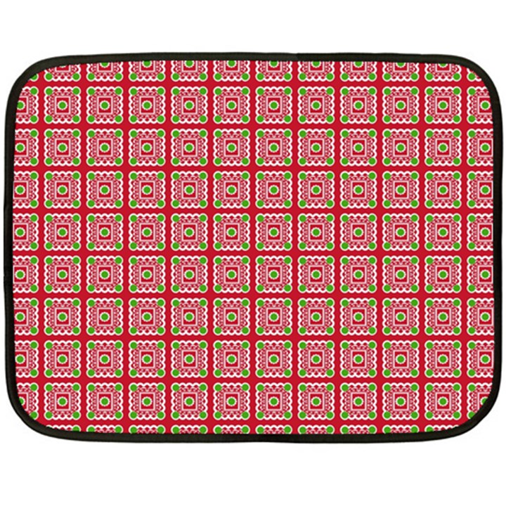 Christmas Paper Wrapping Pattern Double Sided Fleece Blanket (Mini) 