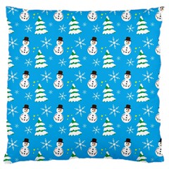 Christmas Pattern Large Flano Cushion Case (one Side) by Nexatart