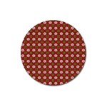 Christmas Paper Wrapping Pattern Magnet 3  (Round) Front