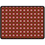 Christmas Paper Wrapping Pattern Double Sided Fleece Blanket (Large)  80 x60  Blanket Back