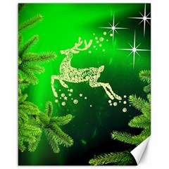 Christmas Reindeer Happy Decoration Canvas 16  X 20   by Nexatart