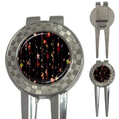 Christmas Star Advent Golden 3-in-1 Golf Divots by Nexatart