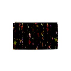 Christmas Star Advent Golden Cosmetic Bag (small)  by Nexatart