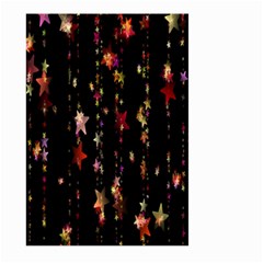 Christmas Star Advent Golden Large Garden Flag (two Sides) by Nexatart