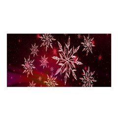 Christmas Snowflake Ice Crystal Satin Wrap