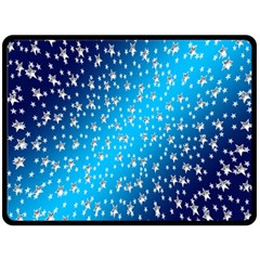 Christmas Star Light Advent Double Sided Fleece Blanket (large)  by Nexatart