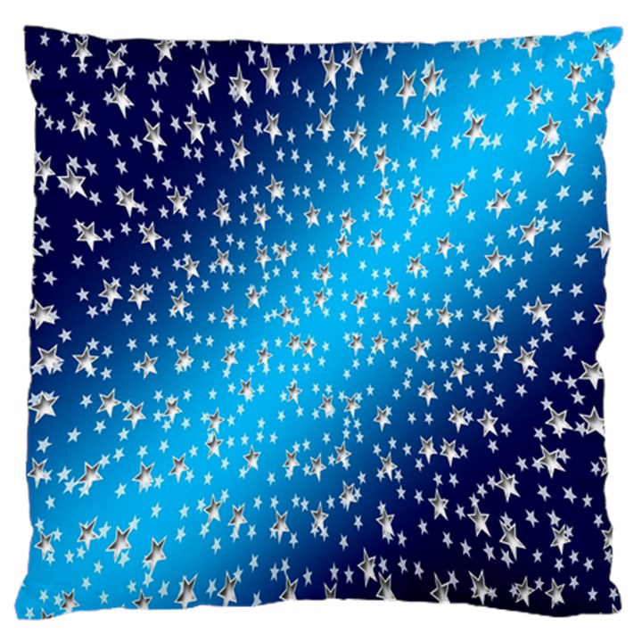 Christmas Star Light Advent Large Flano Cushion Case (Two Sides)