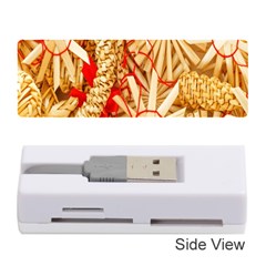 Christmas Straw Xmas Gold Memory Card Reader (stick) 