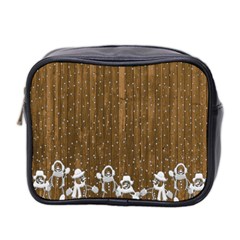 Christmas Snowmen Rustic Snow Mini Toiletries Bag 2-side by Nexatart