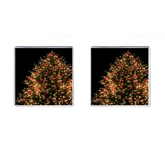 Christmas Tree Cufflinks (square) by Nexatart