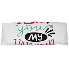 I Love You My Valentine (white) Our Two Hearts Pattern (white) Body Pillow Case (dakimakura) by FashionFling