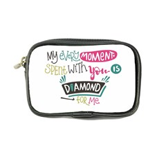 My Every Moment Spent With You Is Diamond To Me / Diamonds Hearts Lips Pattern (white) Coin Purse by FashionFling