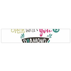 My Every Moment Spent With You Is Diamond To Me / Diamonds Hearts Lips Pattern (white) Flano Scarf (small)