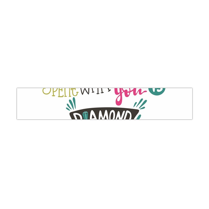 My Every Moment Spent With You Is Diamond To Me / Diamonds Hearts Lips Pattern (white) Flano Scarf (Mini)