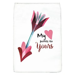 My Heart Points To Yours / Pink And Blue Cupid s Arrows (white) Flap Covers (l)  by FashionFling