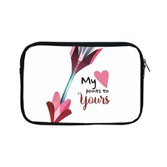 My Heart Points To Yours / Pink And Blue Cupid s Arrows (white) Apple Ipad Mini Zipper Cases by FashionFling
