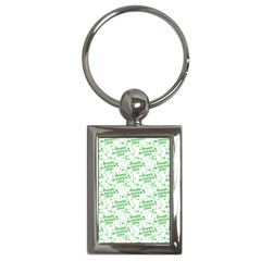 Saint Patrick Motif Pattern Key Chains (rectangle) 