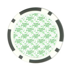 Saint Patrick Motif Pattern Poker Chip Card Guard by dflcprints