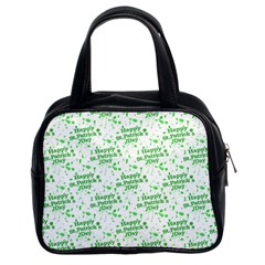 Saint Patrick Motif Pattern Classic Handbags (2 Sides) by dflcprints