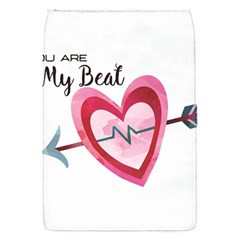 You Are My Beat / Pink And Teal Hearts Pattern (white)  Flap Covers (s)  by FashionFling