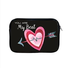 You Are My Beat / Pink And Teal Hearts Pattern (black)  Apple Macbook Pro 15  Zipper Case by FashionFling