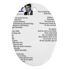 Kennedy Poem Ornament (oval) by athenastemple