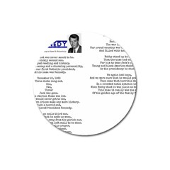 Kennedy Poem Magnet 3  (round) by athenastemple