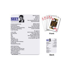 Kennedy Poem Playing Cards (mini)  by athenastemple