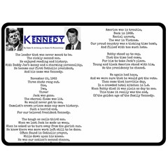 Kennedy Poem Double Sided Fleece Blanket (large)  by athenastemple