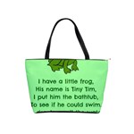 Little Frog Poem Shoulder Handbags Front