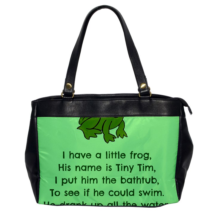 Little Frog Poem Office Handbags