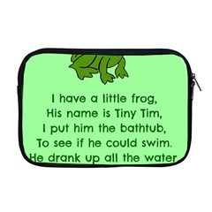 Little Frog Poem Apple Macbook Pro 17  Zipper Case by athenastemple