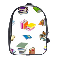 Bookworm Pattern School Bags (XL) 