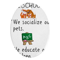 Homeschoolers Socialize Ornament (oval) by athenastemple