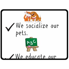 Homeschoolers Socialize Fleece Blanket (large)  by athenastemple