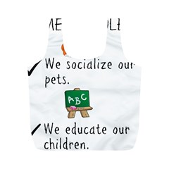 Homeschoolers Socialize Full Print Recycle Bags (m)  by athenastemple