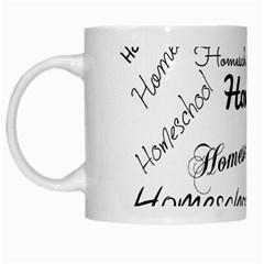 Homeschool White Mugs