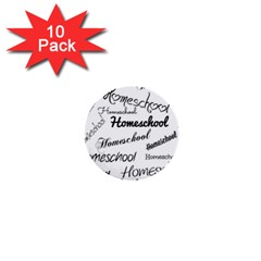 Homeschool 1  Mini Buttons (10 pack) 