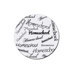 Homeschool Rubber Coaster (Round) 
