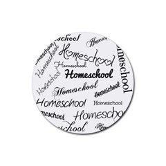 Homeschool Rubber Round Coaster (4 pack) 