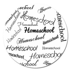 Homeschool Magnet 5  (round) by athenastemple