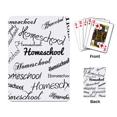 Homeschool Playing Card