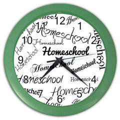 Homeschool Color Wall Clocks
