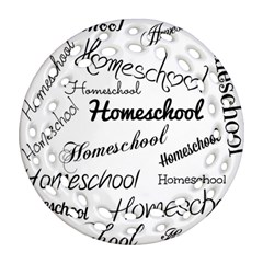 Homeschool Ornament (Round Filigree)