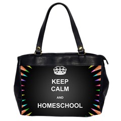 Keepcalmhomeschool Office Handbags (2 Sides)  by athenastemple