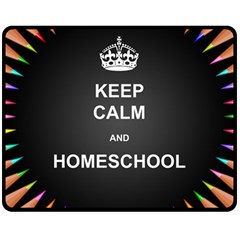 Keepcalmhomeschool Fleece Blanket (medium)  by athenastemple