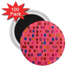 Circles Abstract Circle Colors 2 25  Magnets (100 Pack)  by Nexatart